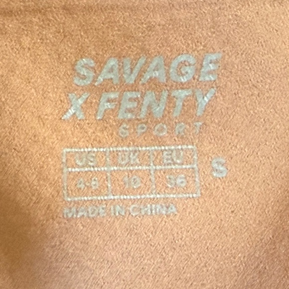 Savage X Fenty Leggings Lace High Rise Athleisure Sporty Black Small - Picture 9 of 12